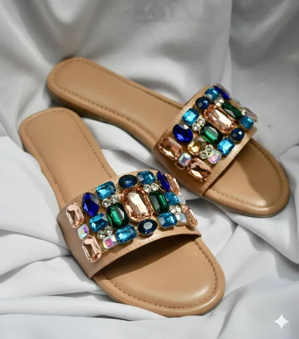 Brown_Polyster_Belezza_Flats_For_Women