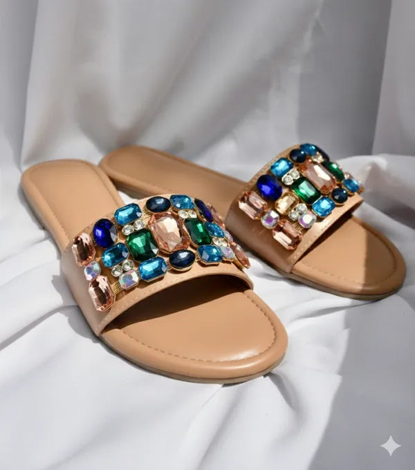 Brown_Polyster_Belezza_Flats_For_Women