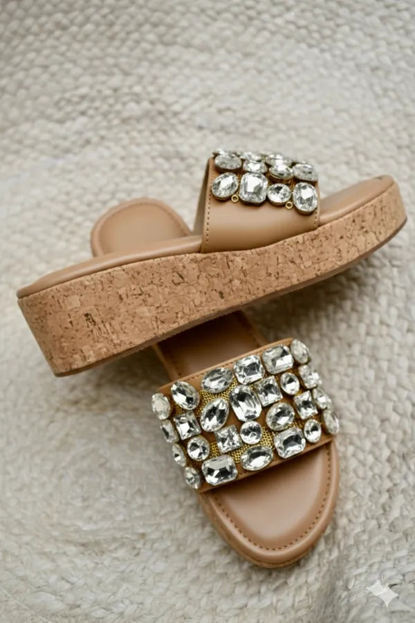 Brown_Polyster_Belezza_(Wedges)_For_Women