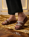 Mocha Crystal Luxe Wedge | 2 inchs