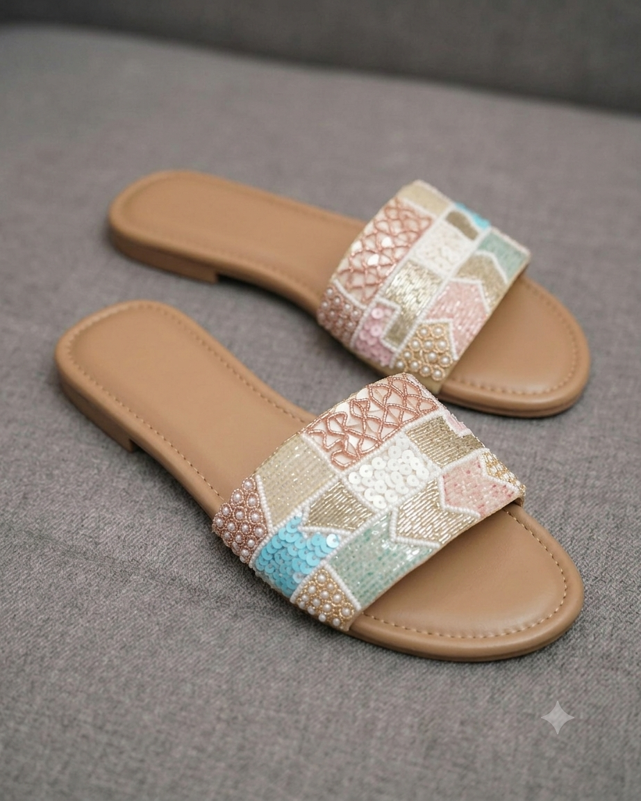 Opalescent Mosaic Flat For Women