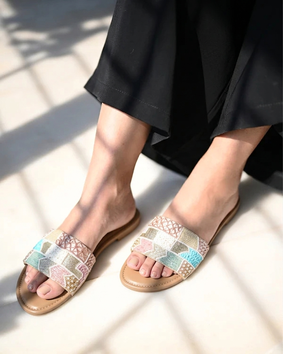 Opalescent Mosaic Flat For Women