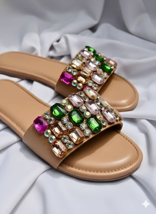 Brown_Polyster_Belezza_Flats_For_Women